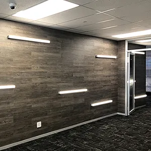 Cladded Walling with Lighting