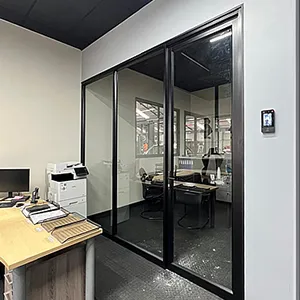 Boardroom with Black Shopfront, Drywalling and Black Suspended Ceilings